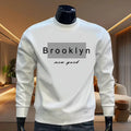 Spring Autumn New in Men's Sweatshirt High Quality Pure Color Long Sleeve O-neck Hoodie Male Home Outdoor Comfort Warm Pullover