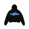 New Seekers Black Fashionable Hoodie Print Embroidery Design Hooded Women Hip-hop Streetwear Dressing Up Loose Daily  Sweatshirt