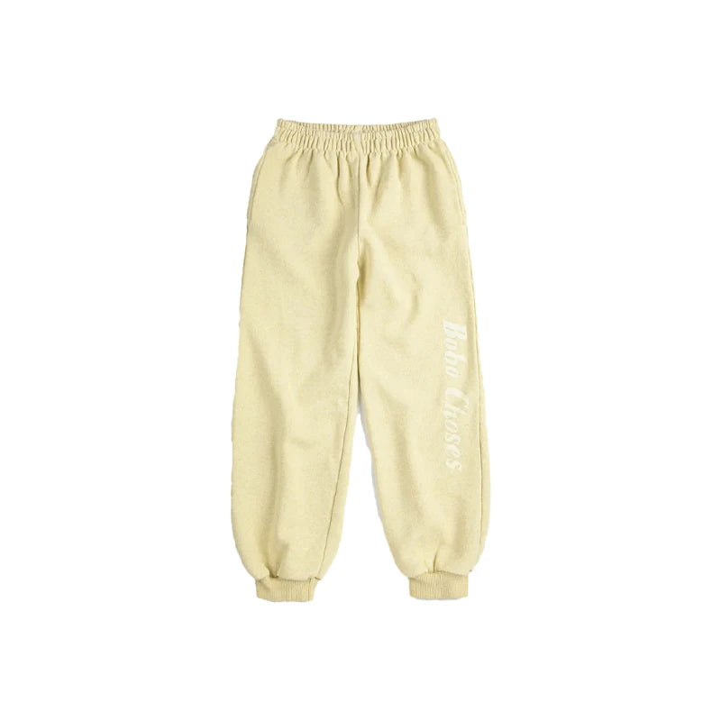 Spring Summer 2026 New Children Leisure Suit Korean Boy Girl Cartoon Printed Hoodie Letter Embroidered Denim Pants Kids Clothes
