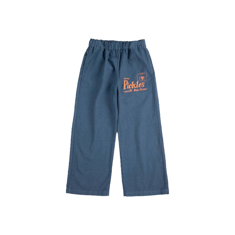 Spring Summer 2026 New Children Leisure Suit Korean Boy Girl Cartoon Printed Hoodie Letter Embroidered Denim Pants Kids Clothes