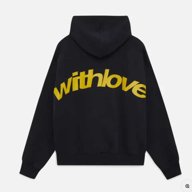 Simple and versatile men's and women's hoodies, retro loose trendy brand letter multi-color hoodie jacket