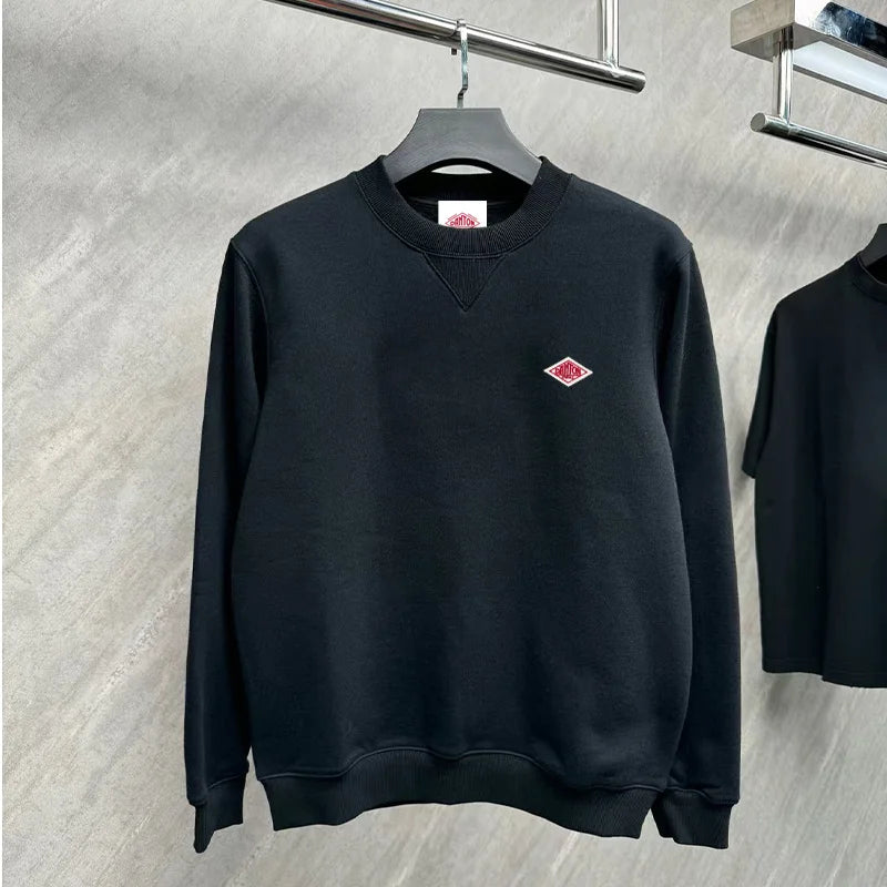 Autumn Winter Japanese Korea Style Hoodie Men Women Letter Embroidery Unisex Sweatshirt Quality Cotton Pullover Casual Cozy Tops