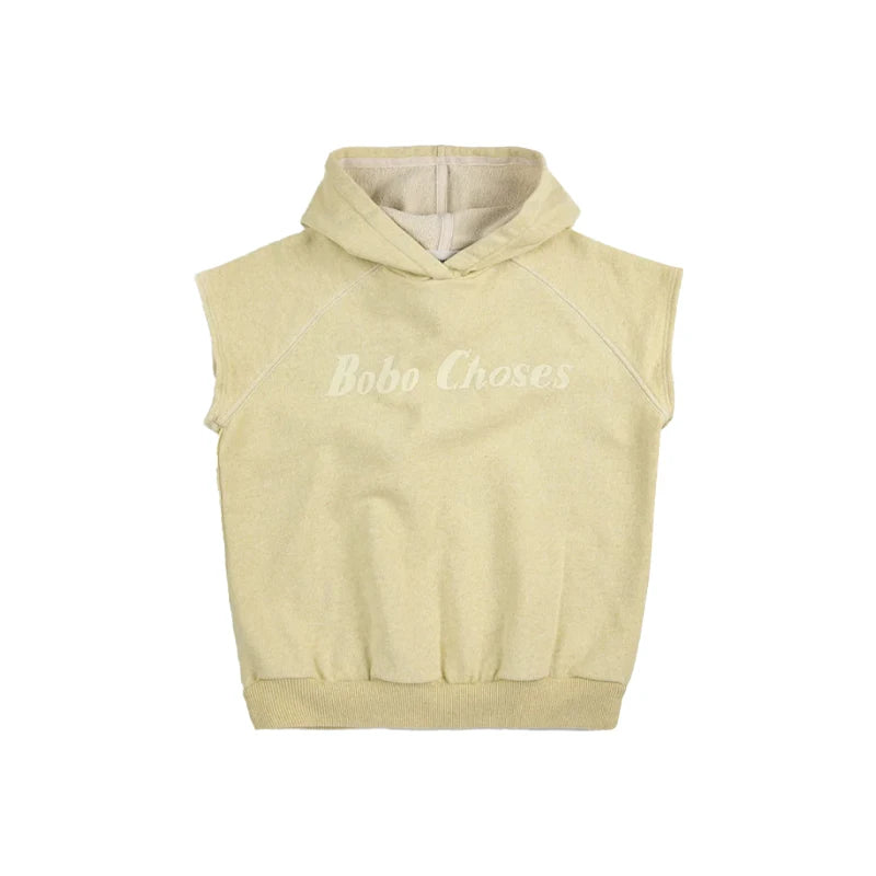 Spring Summer 2026 New Children Leisure Suit Korean Boy Girl Cartoon Printed Hoodie Letter Embroidered Denim Pants Kids Clothes