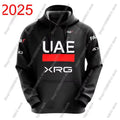 Black UAE Team 2025 Men Hoodie Sweatshirt Tadej Pogačar Slovenia Clothing Hoody Streetwear Casual Pullover Jackets Unisex Coats