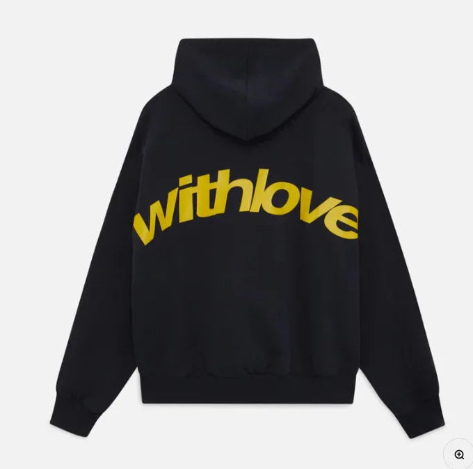 Simple and versatile men's and women's hoodies, retro loose trendy brand letter multi-color hoodie jacket