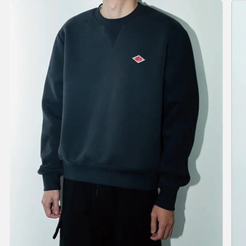 Autumn Winter Japanese Korea Style Hoodie Men Women Letter Embroidery Unisex Sweatshirt Quality Cotton Pullover Casual Cozy Tops